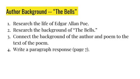 “The Bells” & “Christmas Bells” - ppt download