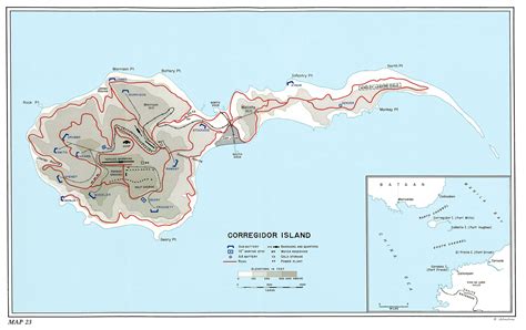 Corregidor Island WWII Map - Corregidor Island Philippines • mappery