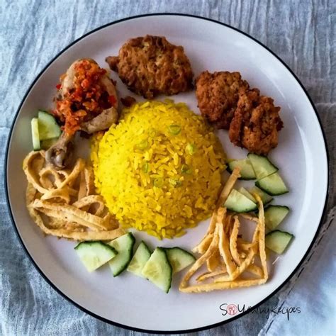 Nasi Kuning Recipe: Indonesian Yellow Rice In Fragrant Coconut Milk And ...