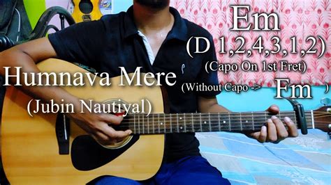 Humnava Mere | Jubin Nautiyal | Easy Guitar Chords Lesson+Cover ...