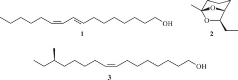 Structures of insect pheromones | Download Scientific Diagram