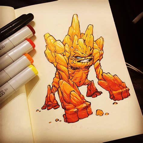 I drew a lava monster. in 2020 | Monster, Artwork, Mario characters