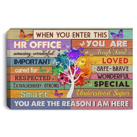 Hr Wall Art For Office | When You Enter This HR Office Canvas - Poster ...