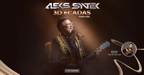 Aleks Syntek Will Celebrate Three Decades Of Pop Music On “3D ECADAS” U.S. Tour - Live Nation ...