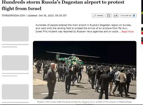 Hundreds storm Russia's Dagestan airport to protest flight f .. Read ...