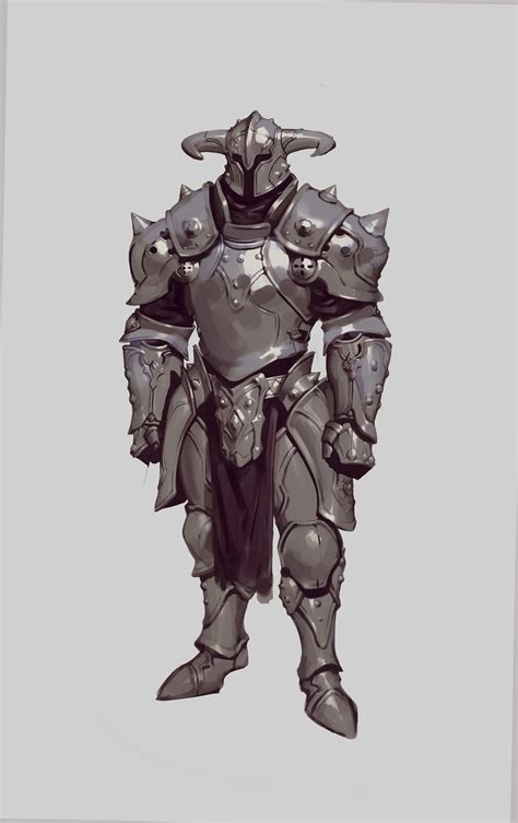 Armor: Spike and Horn by Bugeon Choi Rpg Character, Character Portraits ...