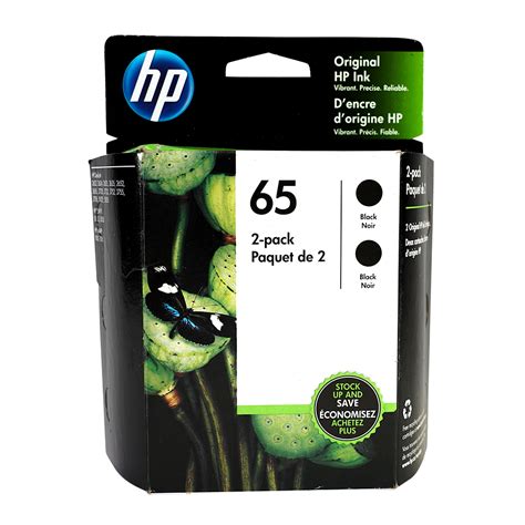 HP 65 Ink 2 pack – Black - Original HP Ink Cartridges (1VU22AN#140)