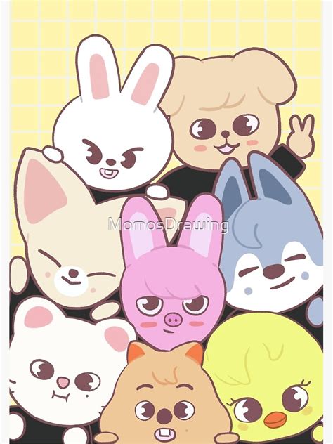 "Stray kids - skzoo" Art Print for Sale by MomosDrawing | Redbubble