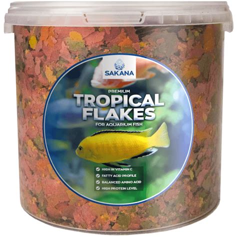 Sakana Tropical Aquarium Fish Flakes Tub | Free UK Delivery Over £50