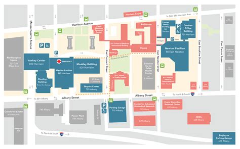 Boston Medical Center Campus Map Redesign :: Behance