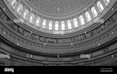 United states capitol rotunda dome Black and White Stock Photos ...