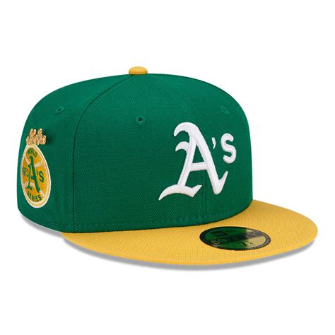 Official New Era Oakland Athletics '73 MLB Logo History Green 59FIFTY Fitted Cap B6194_283 B6194 ...