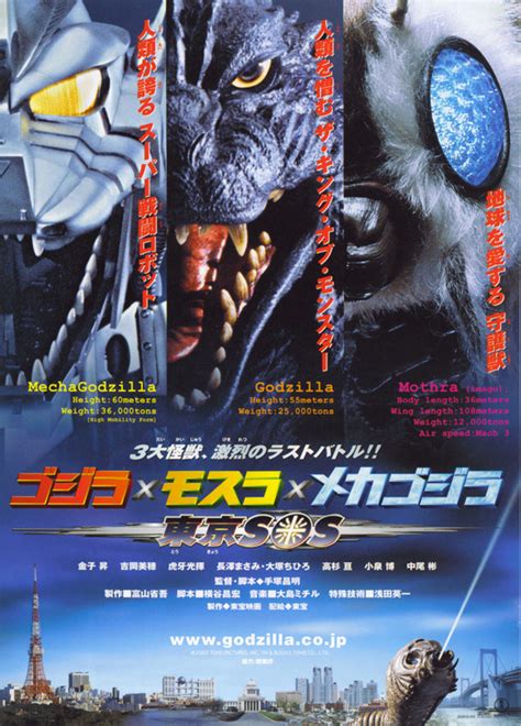 Godzilla, Mothra, Mechagodzilla: Tokyo S.O.S. Movie Posters From Movie Poster Shop