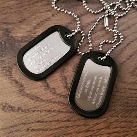 Personalized Army Style Dog Tag With Free Engraving Engraved | Etsy