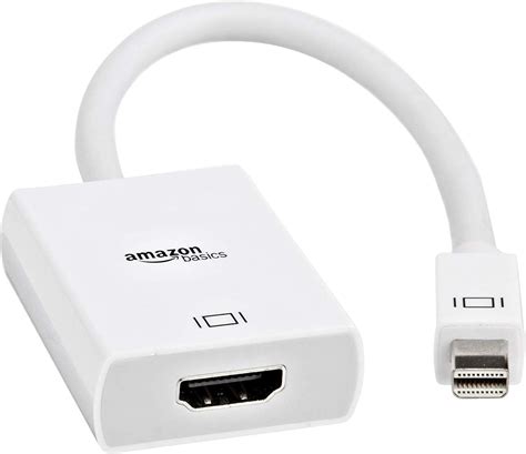 Amazon Basics Mini DisplayPort Thunderbolt to HDMI Adapter – Compatible ...