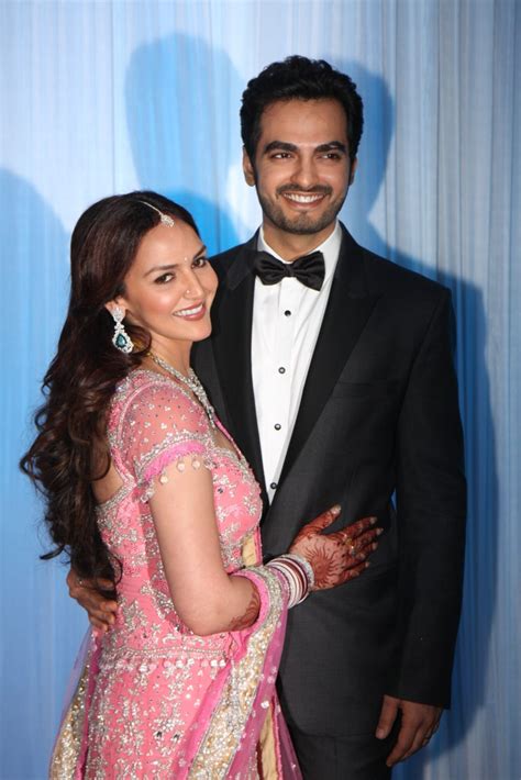 Esha Deol with husband Bharat Takhtani at their wedding reception in Mumbai 3 : rediff bollywood ...