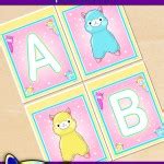 FREE Printable Alpaca Alphabet Banner Pack