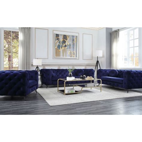 Blue Velvet Sofa – OC Homestyle Furniture