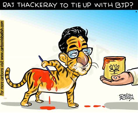 Raj Thackeray to tie up with BJP? | CartoonistSatish.Com