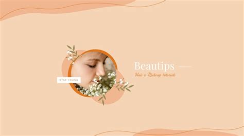 Free Vector | Beauty youtube channel art