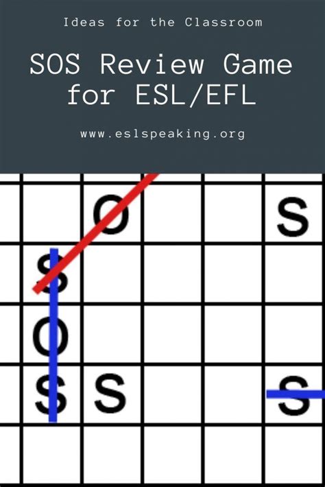 SOS Game | English Speaking Review Activity | ESL Speaking | Esl teaching resources, Esl lesson ...