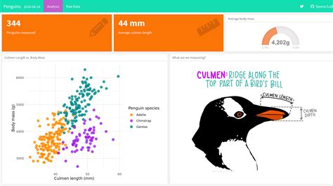 Penguin Size Chart Cartoon