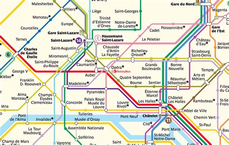 Printable Paris Metro Map In English