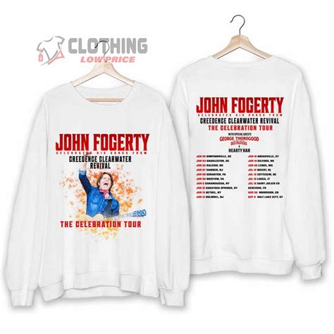 John Fogerty The Celebration Tour 2024 Merch, John Fogerty Tour Dates 2024 Shirt, John Fogerty ...