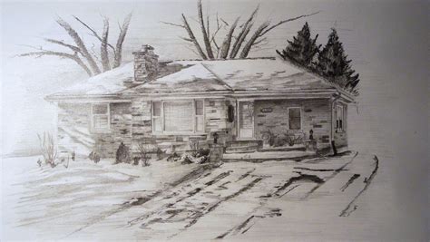 Commissioned House Drawing | Pencil appx. 16x20 December 201… | Flickr