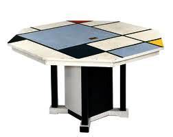 New Gerrit Rietveld De Stijl Movement Piet Mondrian dining tables, coffee lamp side sofa tables