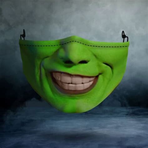 Jim Carrey Green Smile Face Mask Jim Carrey Green Face | Etsy