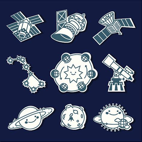 Solar System Silhouette Icons Illustrations, Royalty-Free Vector ...