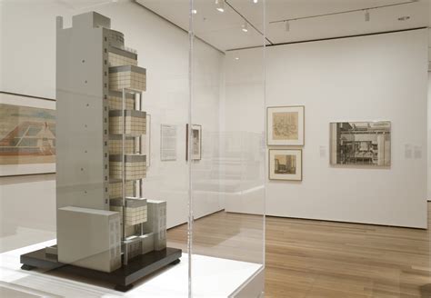 Installation view of the exhibition "75 Years of Architecture at MoMA ...