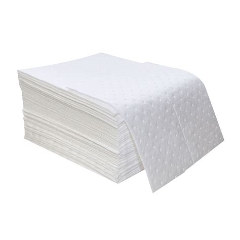 White Oil Absorbent Pad by Spilfyter OS-100, Light Weight