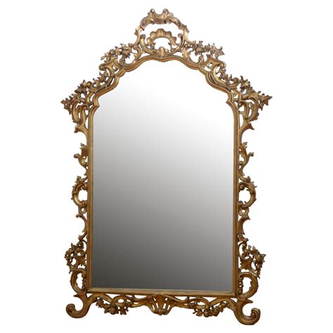 A Large Antique Mirror H193cm For Sale at 1stDibs