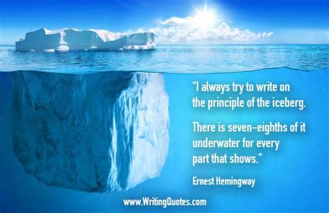 Ernest Hemingway Quotes - Principle Iceberg