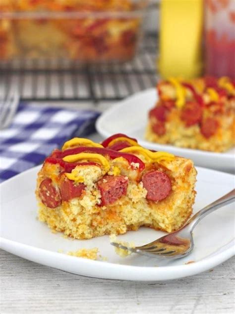 Cheesy Corn Dog Casserole | Cheesy corn, Food to make, Food