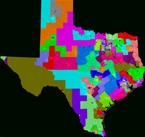 Texas State Representatives District Map - Printable Maps