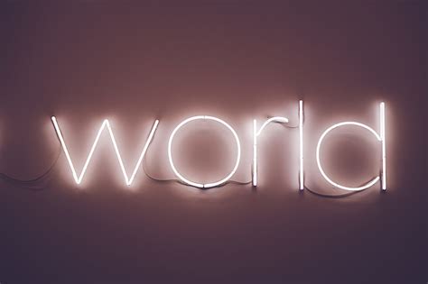 Royalty-Free photo: World LED signage | PickPik
