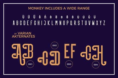 MONKEY FONT By Musafir | TheHungryJPEG.com