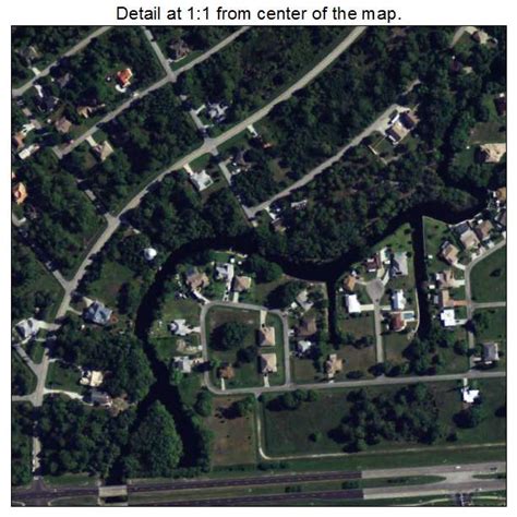 Aerial Photography Map of Warm Mineral Springs, FL Florida