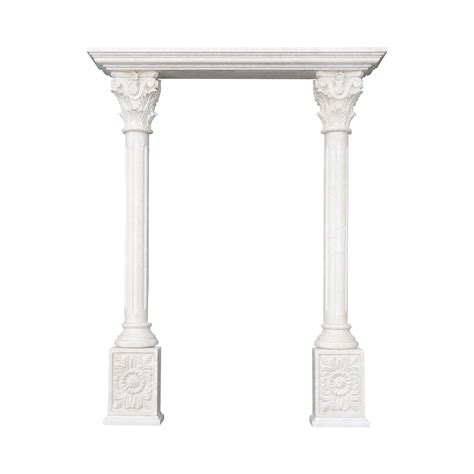 Decorative Stone Portico with Fluted Columns - Pisa Stone