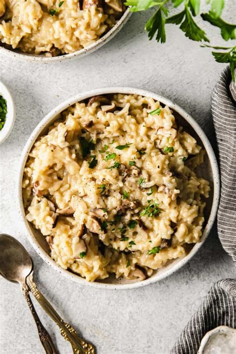 Instant Pot Mushroom Risotto (Ready in 30 minutes!) - Fit Foodie Finds