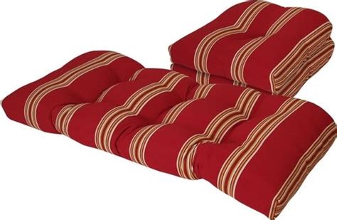 Outdoor Cabana Stripe Chili Pepper 3 Piece Cushion Set | Lounge cushions, Outdoor dining chair ...