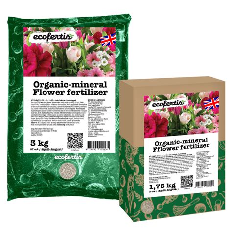 Organic-mineral flower fertilizer - Ecofertis