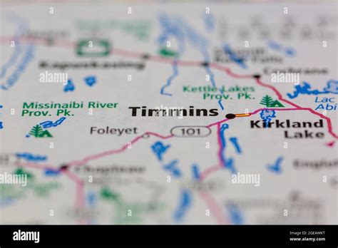 Timmins ontario map hi-res stock photography and images - Alamy