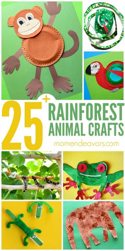 25+ Rainforest Animal Crafts for Kids - Mom Endeavors