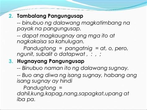 Limang Halimbawa Ng Hugnayan Na Pangungusap