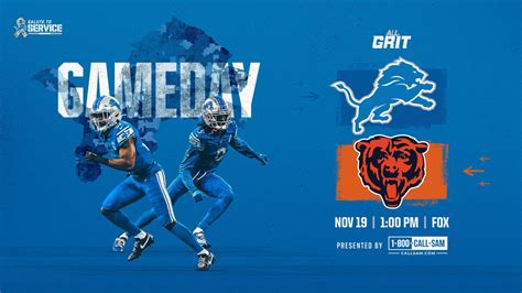 How to Watch Lions vs Bears on Sunday, November 19, 2023