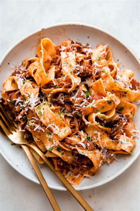 Weekend Braised Beef Ragu with Pappardelle Recipe | Little Spice Jar